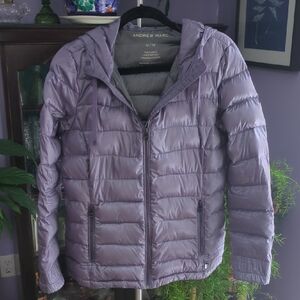Andrew Marc Lavender Packable Down Jacket